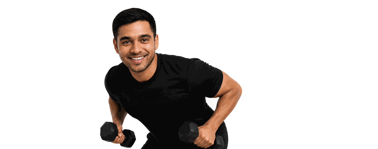 Smiling man enjoying personal-training-style fitness classes at FFAST FIT in Roanoke, Virginia.